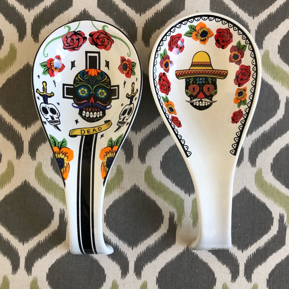 Halloween Day of the Dead kitchen decor